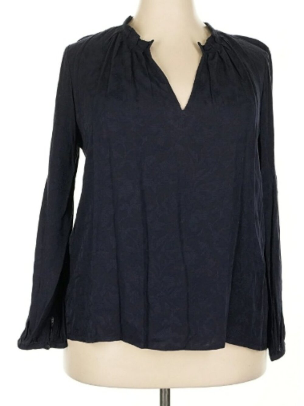 Hinge XXL Blue Long Sleeve Rayon Shirt